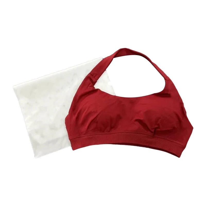 Logo-Df Impact حمالات صدر رياضية للنساء حمالة صدر بدون خياطة مع شعار مبطن مفتوح الظهر حمالة صدر لليوجا دعم متوسط لصالة الألعاب الرياضية