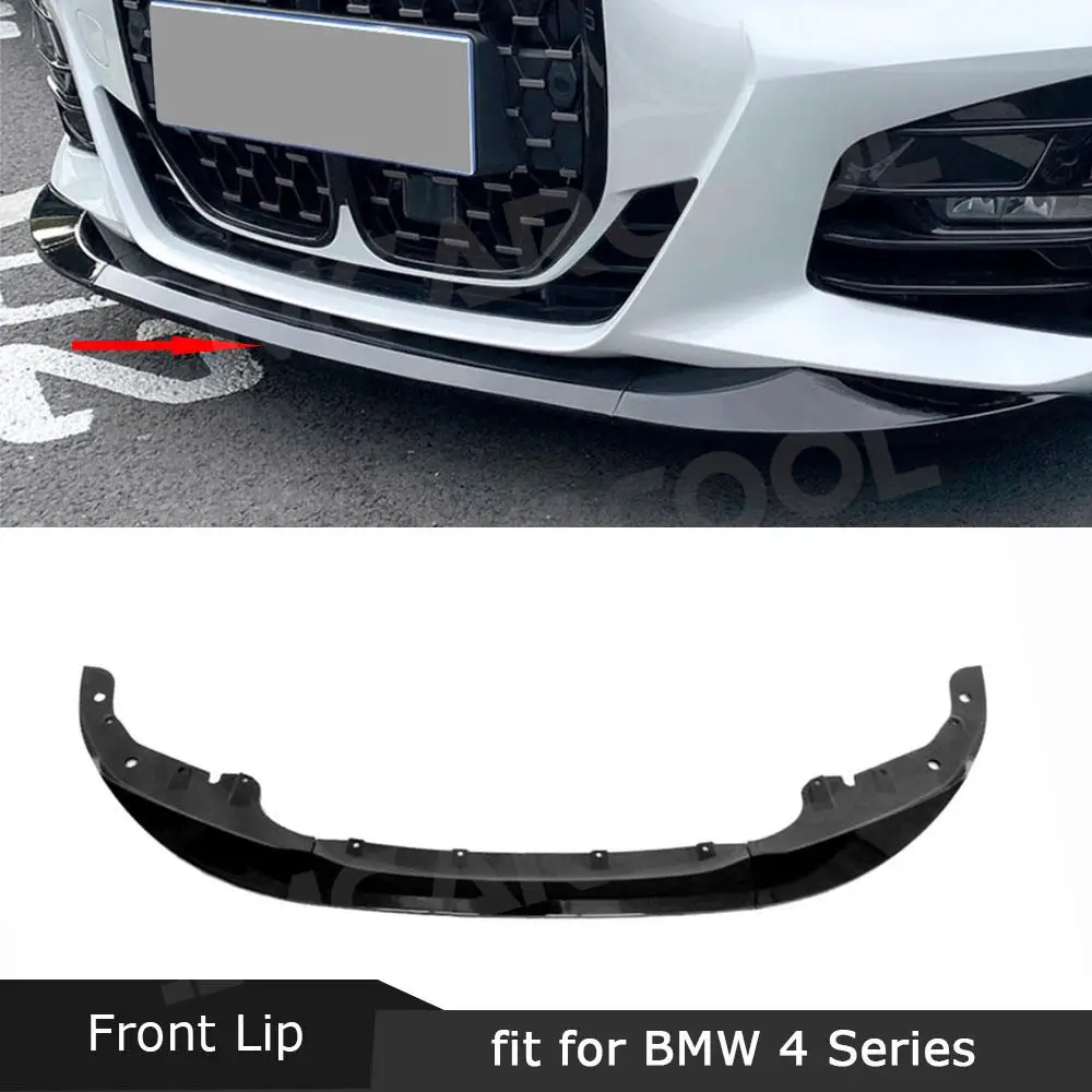 

Front Bumper Lip Spoiler Carbon Fiber Bumper Chin Splitters For BMW 4 Series G22 G23 M-Tech 2020+ 3Pcs Car Accessories 2 Styles