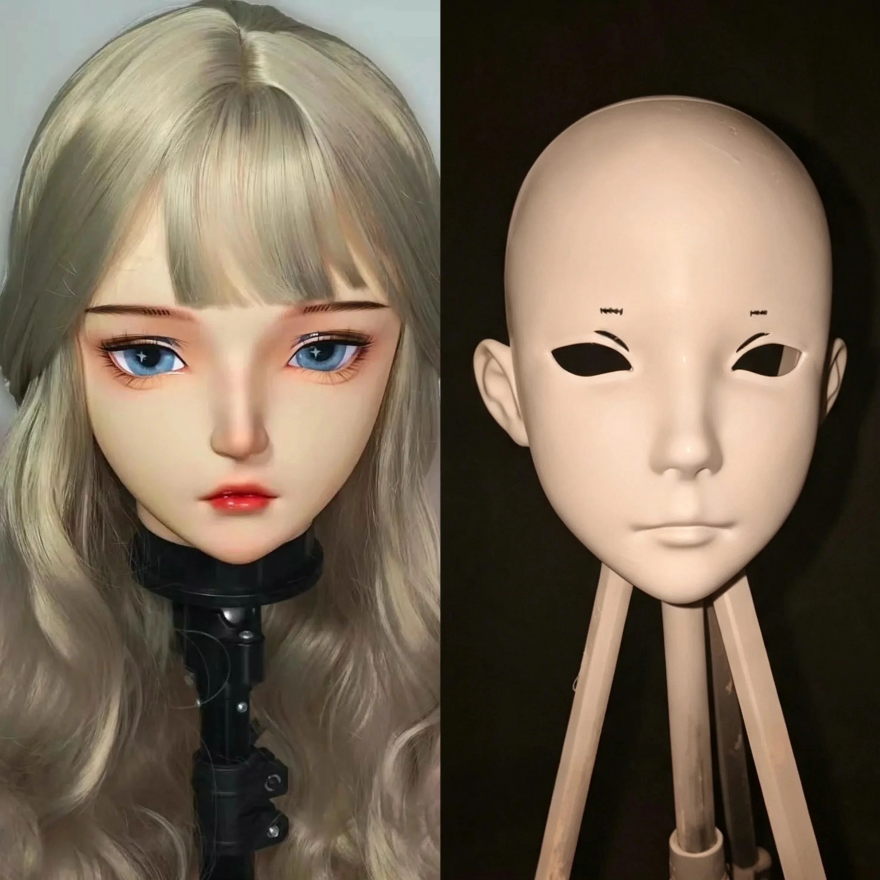 Kigurumi Head Shell Full Shell Kig Base Anime Cosplay Mask Wearable Kig Head 3DPrinted Cosplay Prop Male Character Head Shell