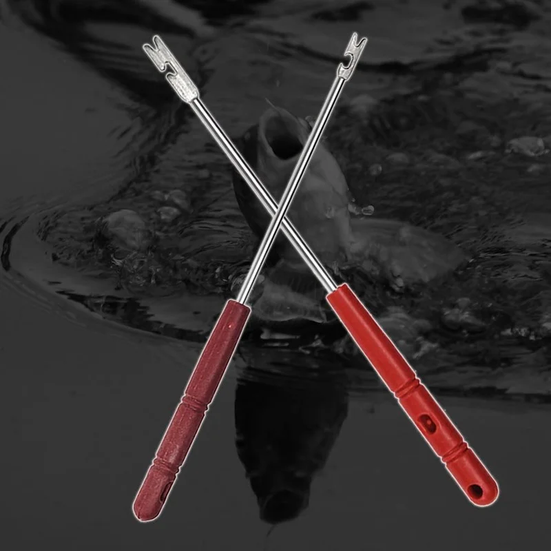 1/2pcs Fishing Hooker Remover Stainless Steel Rapid Fishing Tackle Metal Hook Steel Special Simple Hook Remover Tool Accessories