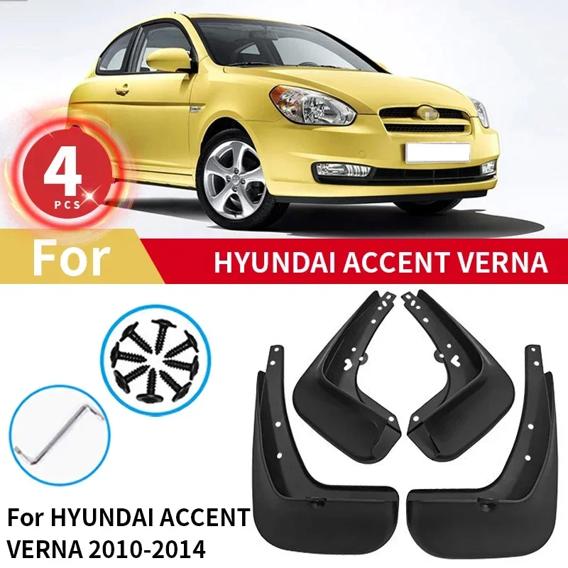 

Mudguards For Hyundai Accent 2006-2020 Verna 2010-2013 Rear Wheel Mud Flaps Car Accessories Splash Guards Mud Fenders Mudflaps