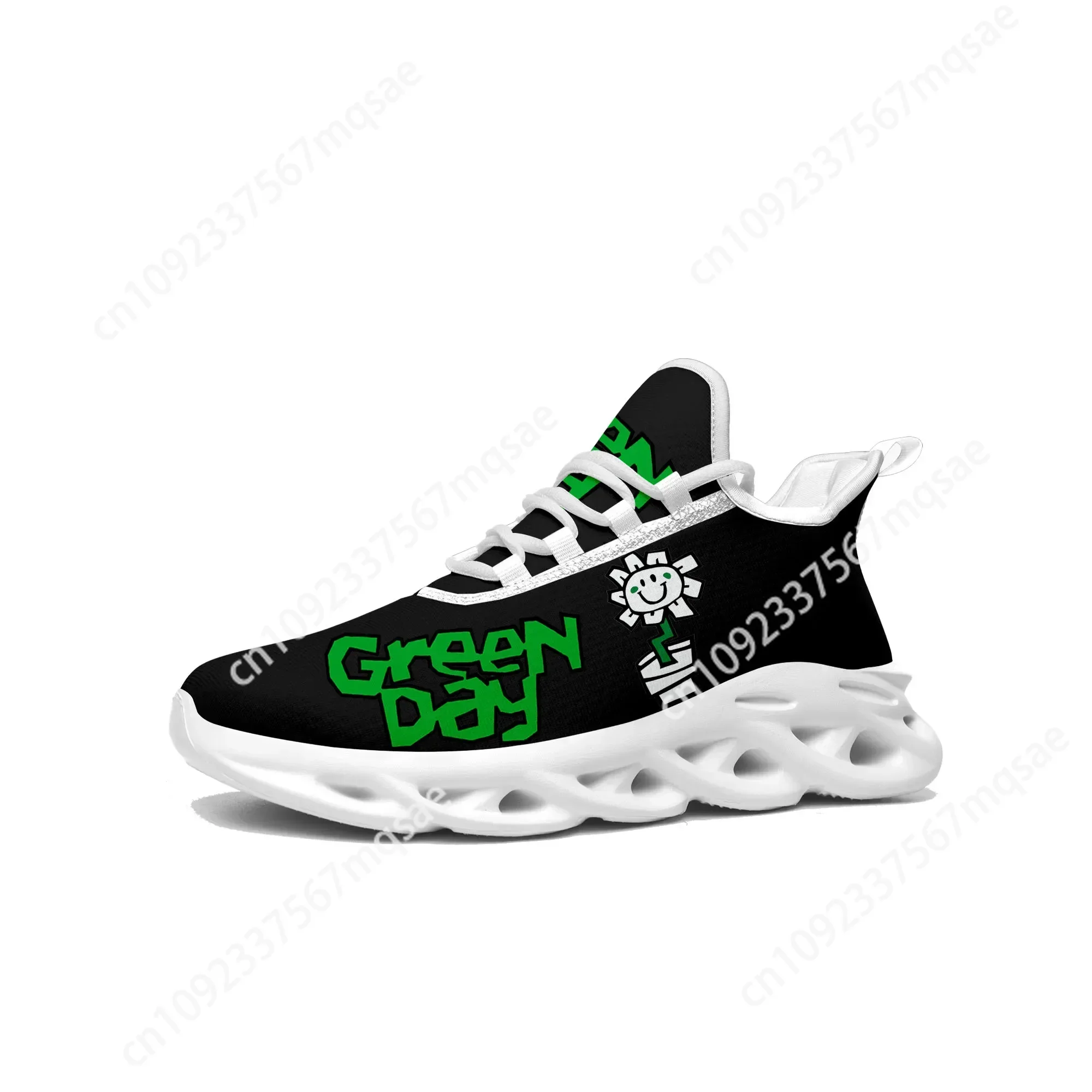 

Green Day Rock Band Flats Sneakers Mens Womens Sports Running Shoes High Quality Sneaker Lace Up Mesh Footwear Tailor-made Shoe