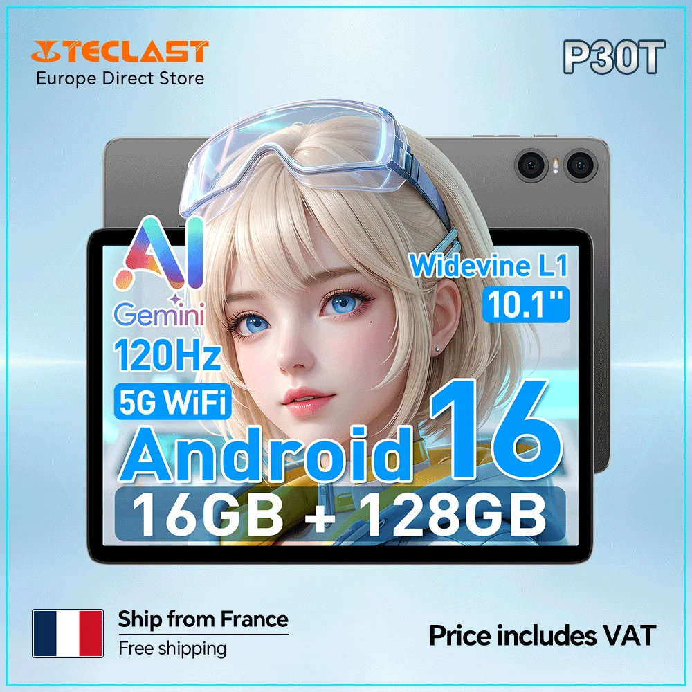 Tableta Teclast P30T de 10.1″ con Android 16