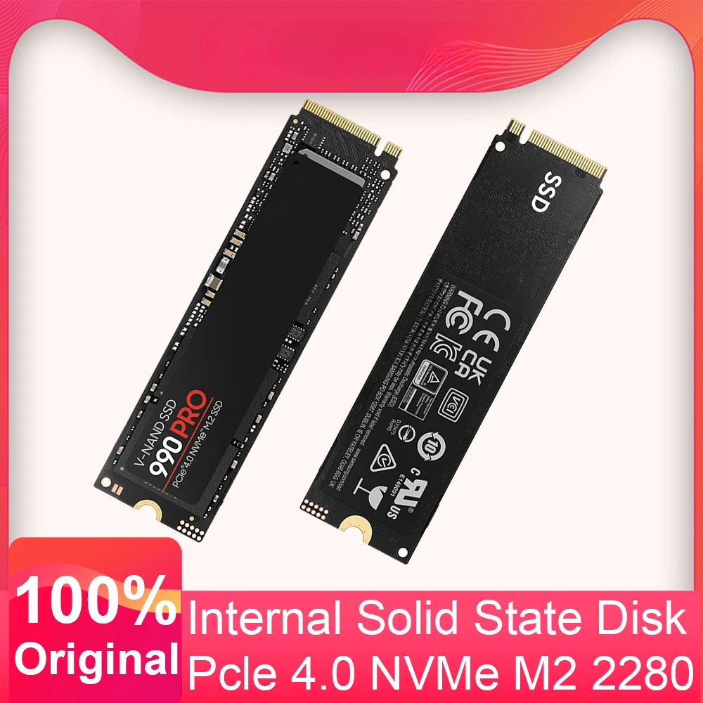 990 Pro NVMe SSD M.2 2280 PCIe 4.0X4 Internal Solid State Drive 1TB 2TB Hard Disk for Laptop Mini PC Gaming Computer SSD