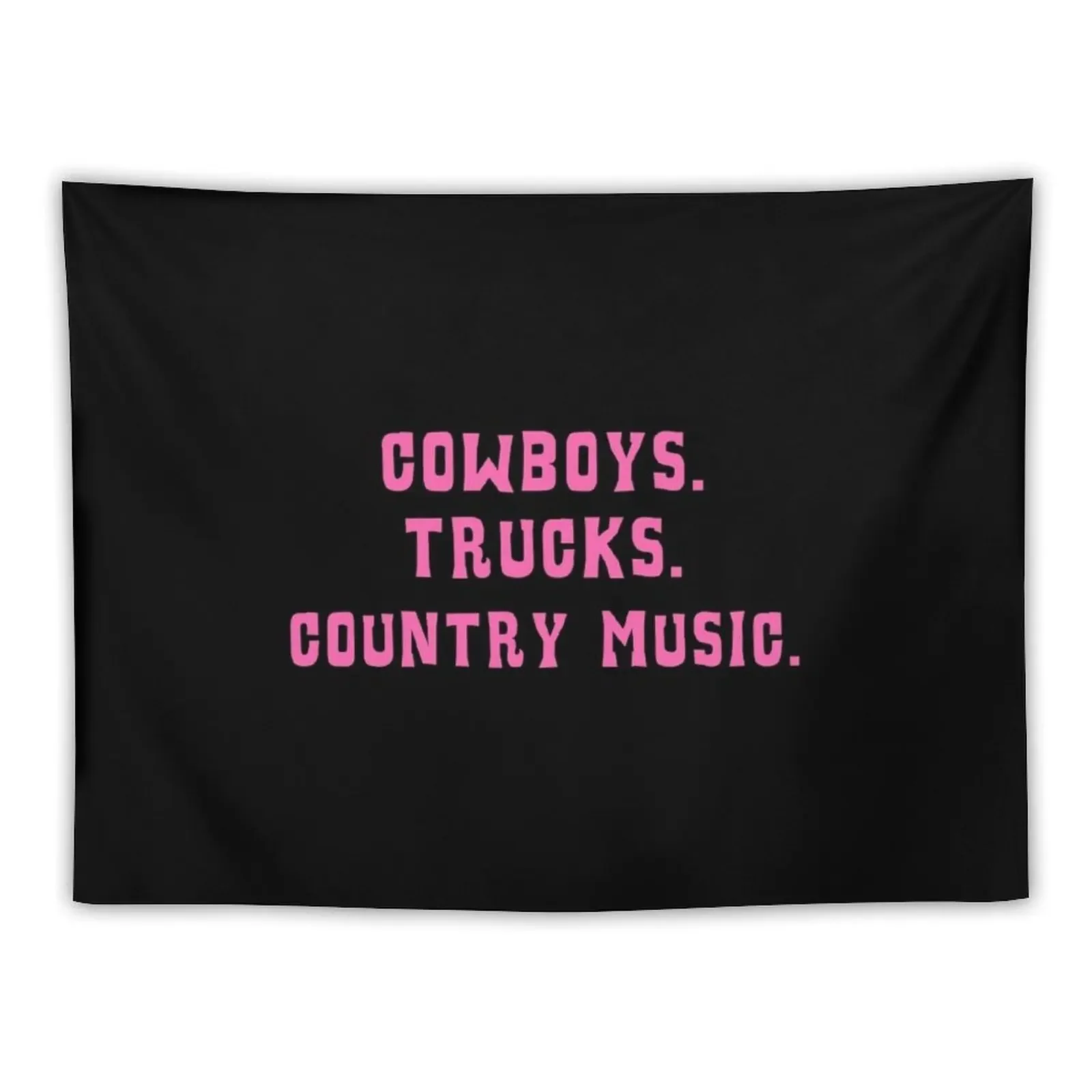 

Funny Country design With Cowboys Trucks Country Music Text Tapestry Decorative Wall Murals Wall Decoration Tapestry