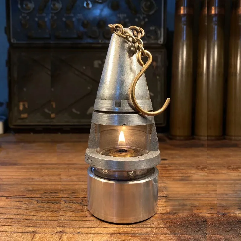 Outdoor BC camping lantern wind-resistant head atmosphere lamp alcohol lamp campsite and guesthouse atmosphere lighting fixture