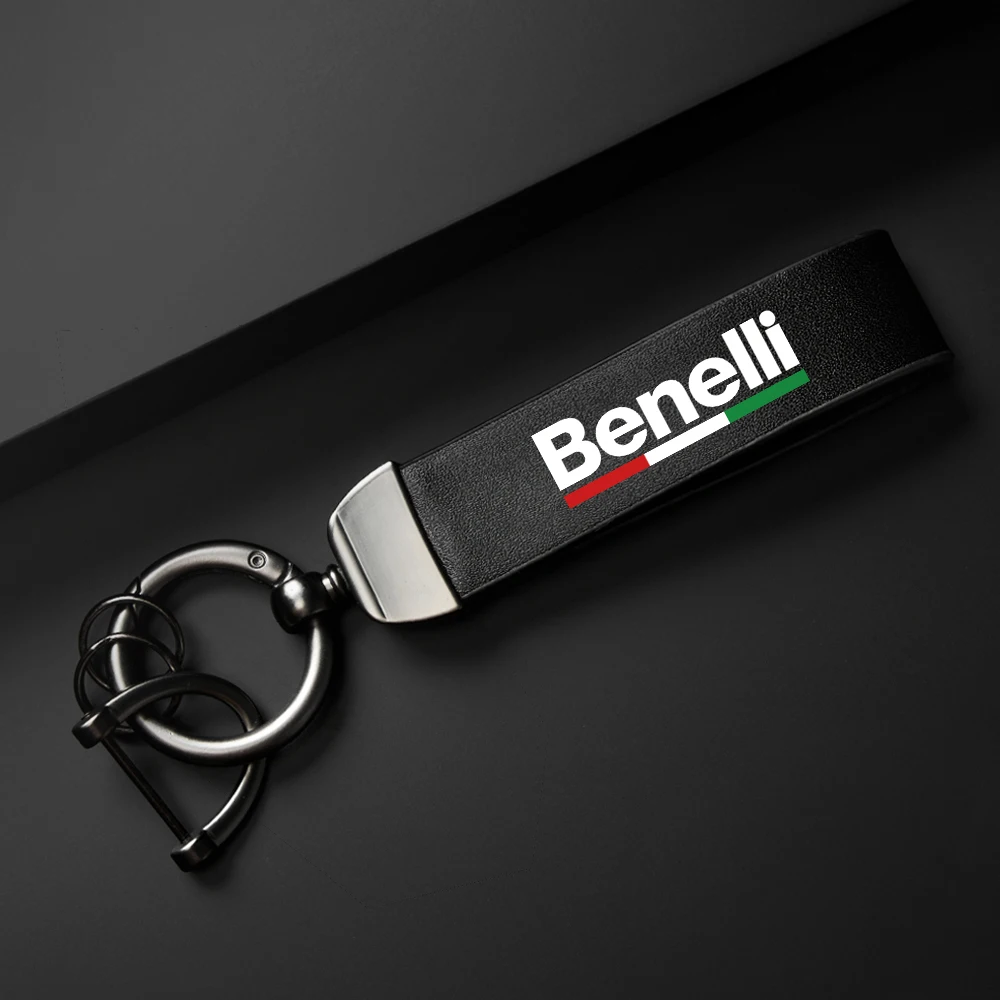 For Benelli imperiale 400 TRK502 BN302 TNT125 300 BJ600 High-Grade Carbon Fiber Motorcycle Keychain Holder Keyring