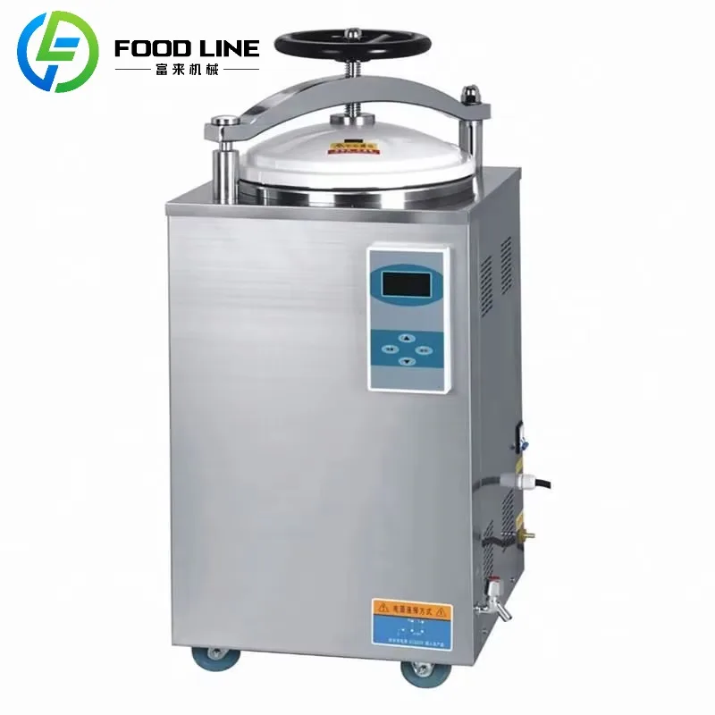 

Semi Automatic Vertical Steam Sterilizer Pressure Type for Food Packaging and Preservation