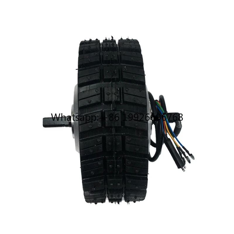 

8 Inch High Torque BLDC Geared Hub Motor 50Nm 300kg Load 36V 48V 350W Wheel Hub Motor with Single or Double Shaft Options
