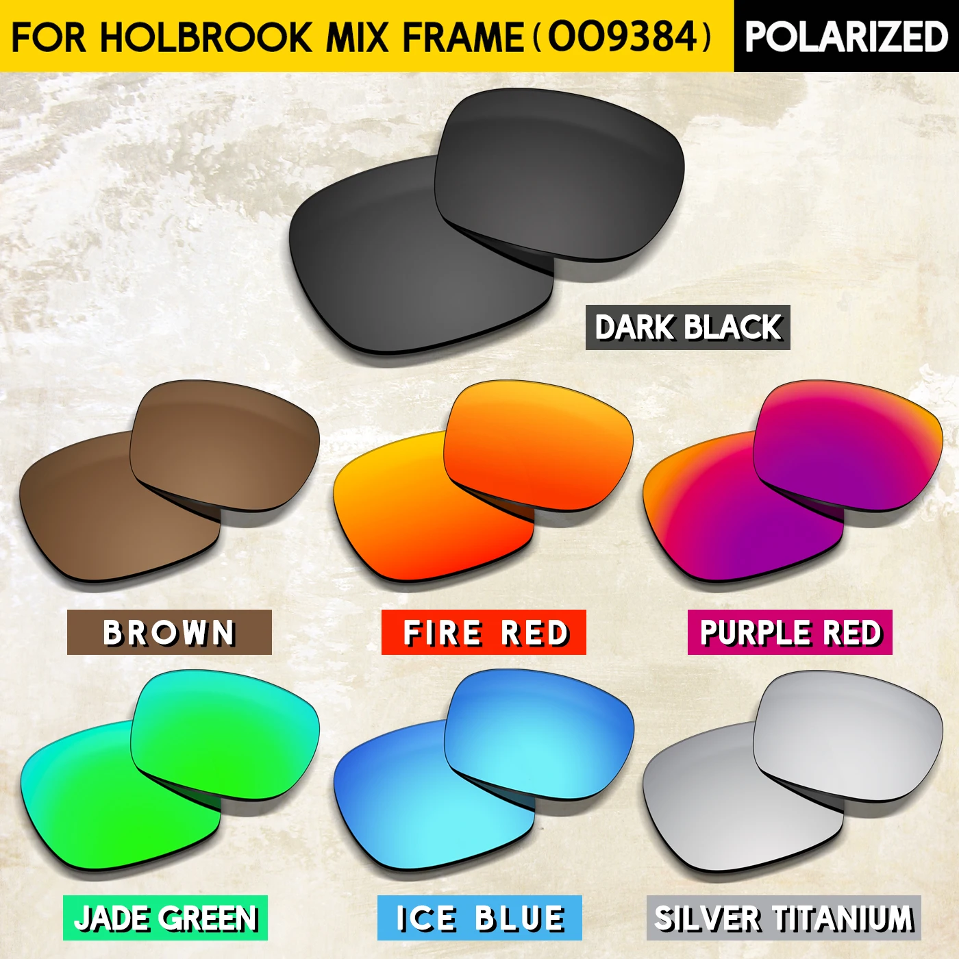 

Suitable for Oakley Holbrook Mix OO9384 57mm Sunglasses Replacement Lenses Compatible With Oakley Frame