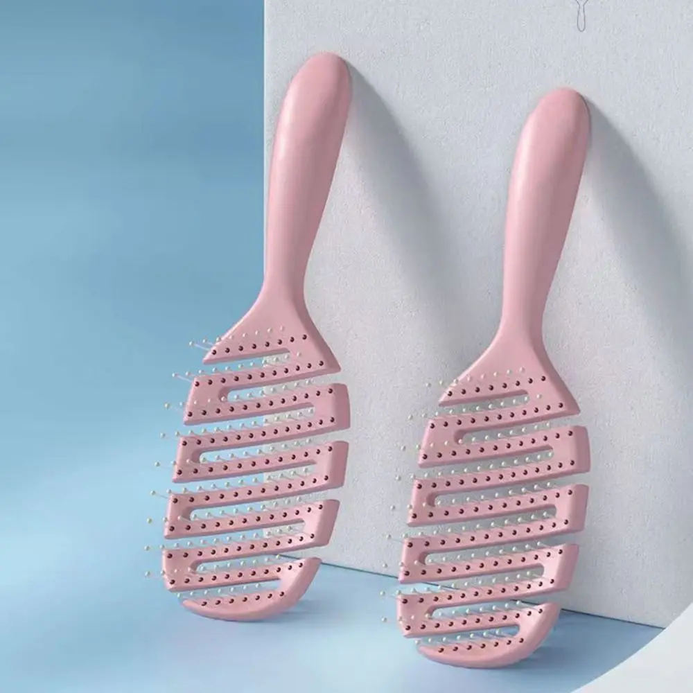 

Scalp Massage Degradable Vented Hair Brush ABS Dual-use Hollow Out Comb Hair Styling Straight Hair Scalp Massage Comb
