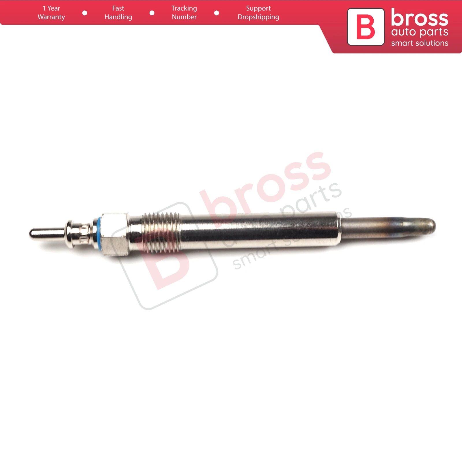 Bross Auto Parts BGP4 1 Piece Heater Glow Plugs GX116, 0 100 226 210,11592001,GN948, 0100226235 for Mercedes Benz Made in Turkey