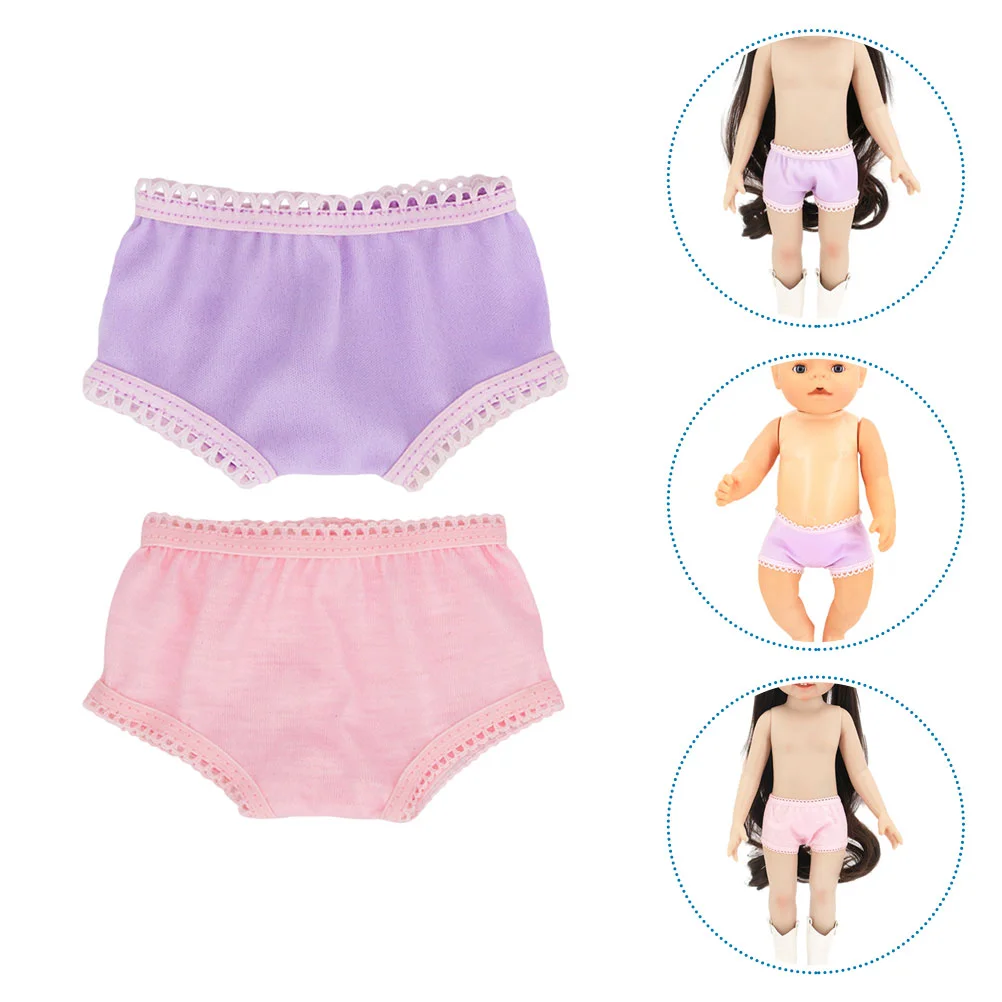 Culotte short à bascule pour filles, vêtements jeunesse, accessoires de jeu de simulation, couche pour bébé, 18 po, 2 pièces