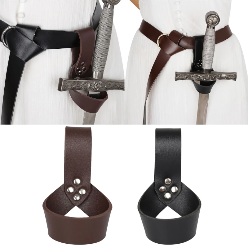 PU-Leather Holsters Holder Sword Waist Holsters Cosplays Axe Holsters Waist Axe Holsters Hammer Hatchets Axe Belt Holder