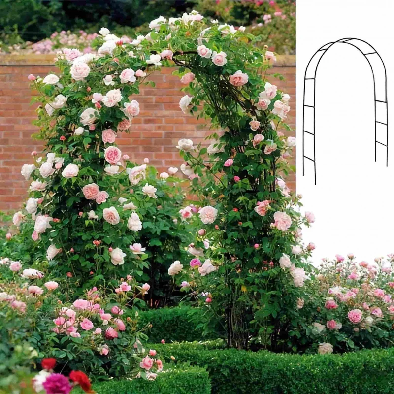 

Металлическая арка-пергола для вьющихся растений, уличная, для двора, декоративная подставка для цветов, для свадебных торжеств, 1-2 шт.