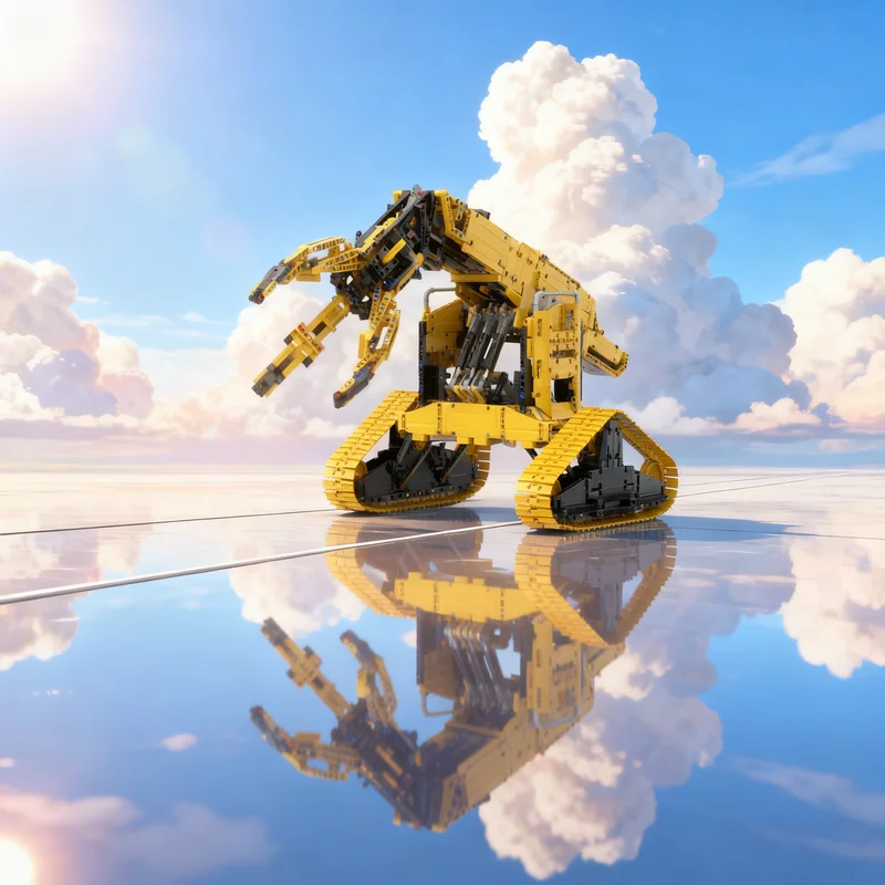 

2406pcs MOC MANIPULATOR CRAWLER MK 2 Technical Model Building Blocks DIY Gift Creative Collectible Display Decor Premium Adult