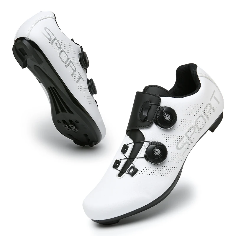 

Unisex Cycling Shoes with Look Delta Cleats -Peloton Compatible Spin Shoes with SPD Clips - Indoor Road Bike Shoes for Men Women