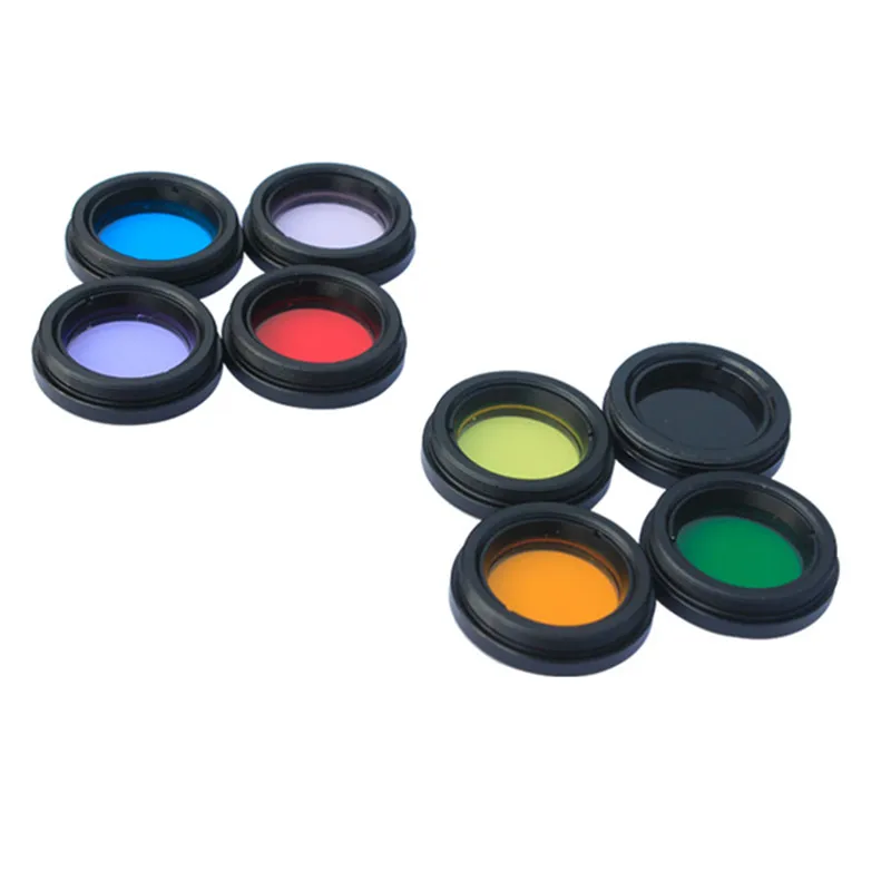 Agnicy 1.25 Inches M28 Microscope Filter Moon Filter Eyepiece of Astronomical Telescope Accessory 8 Colors for Choose