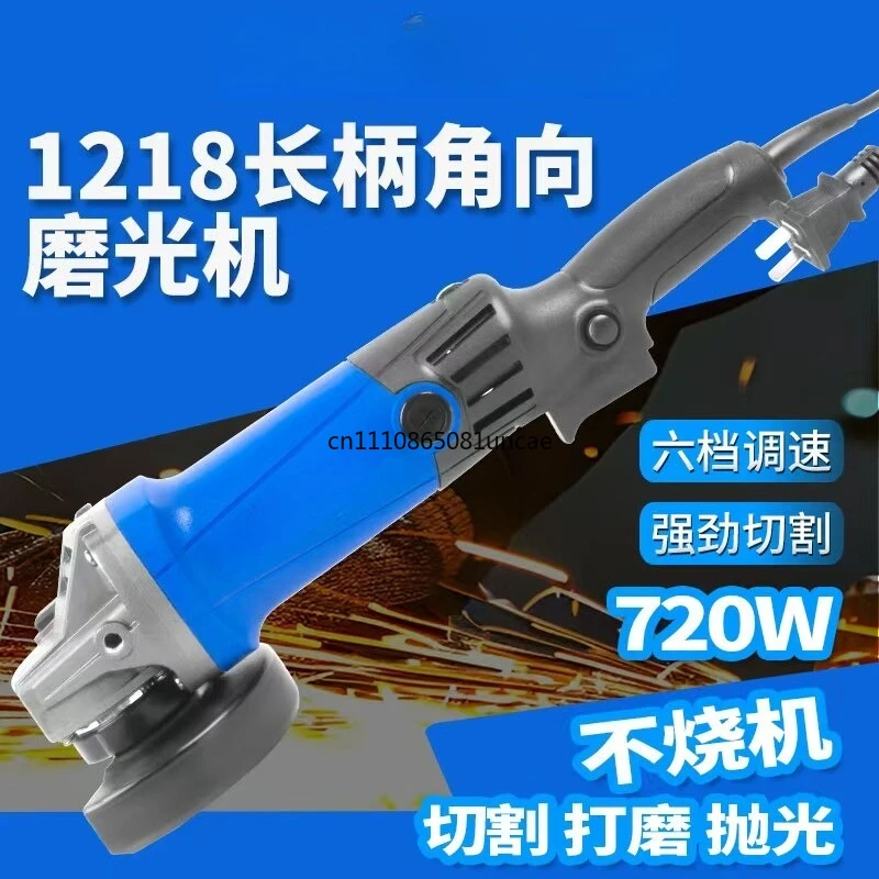 220V 100 Type Adjustable Speed Angle Grinder Polishing Grinding Machine for Metal Wood Processing
