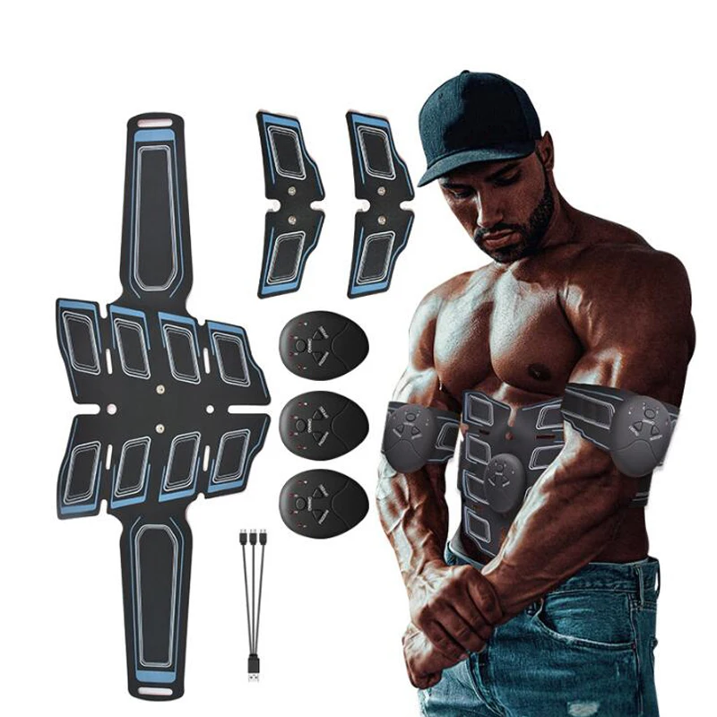 Abdominal Muscle Stimulator Trainer USB Connect Abs Training Gear Muscles Electrostimulator Toner Massage