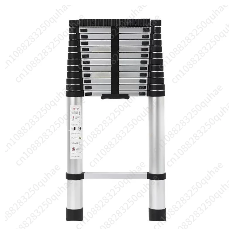 Portable Single-Sided Extension Ladder, Heavy-Duty Aluminum Step Ladder for Indoor Outdoor Use