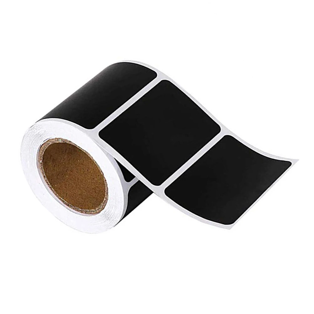 

Waterproof Label Sticker Name Tag Labels Stickers Blank DIY Black Tags It Can Move