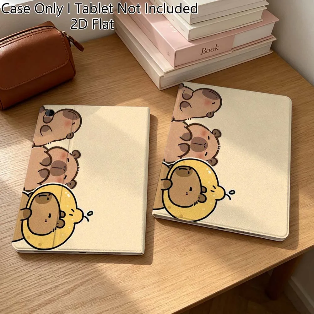 

Capybara Art Cute For Samsung Galaxy Tab A7 A A8 A9 A11 S6 S11 10.1 10.4 10.5 Inch Lite PLus Soft Tablet Case Gift