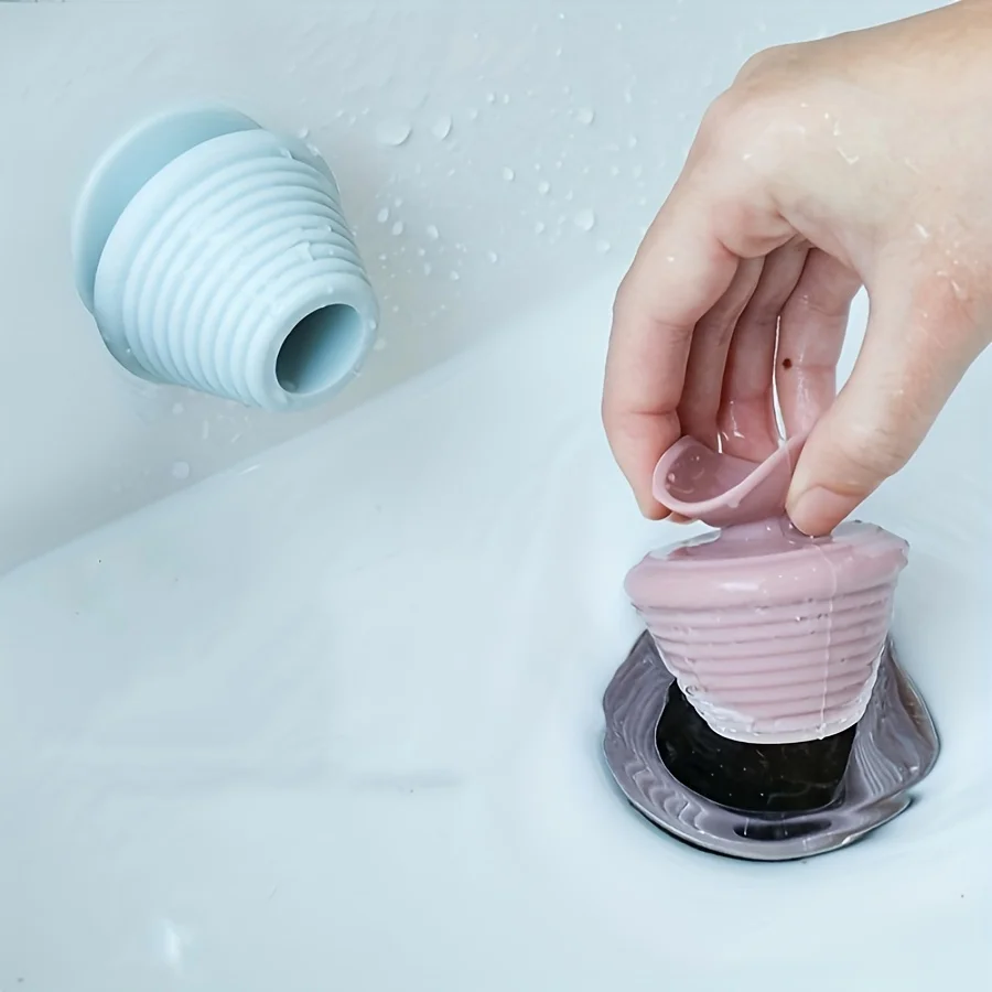 1PC Wash basin drain plug silicone anti odor and anti reverse odor bathtub mop sink drain plug