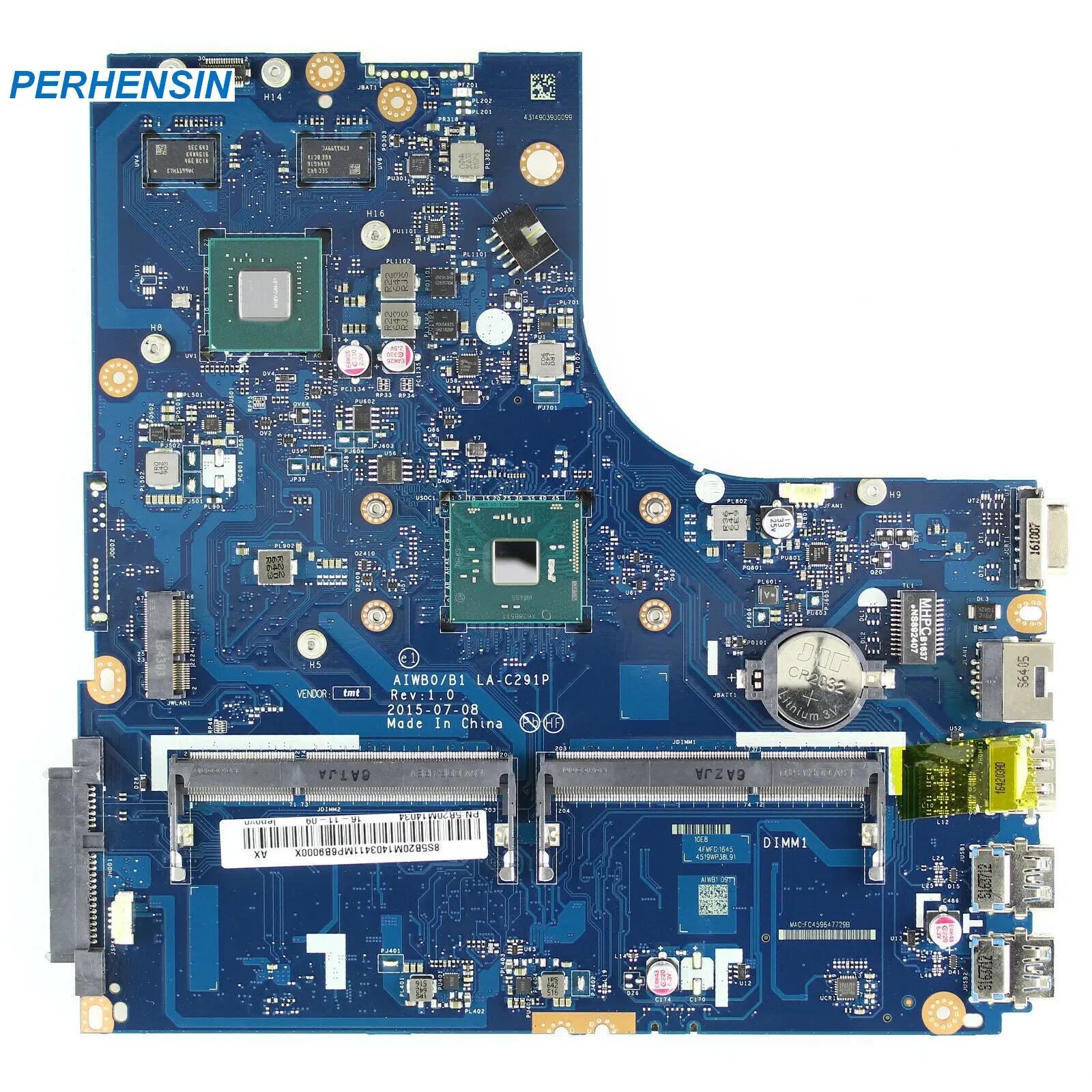  FOR Lenovo B51-30 Mainboard LA-C291P Pentium N3710 GeForce 920M 2GB 5B20M14030