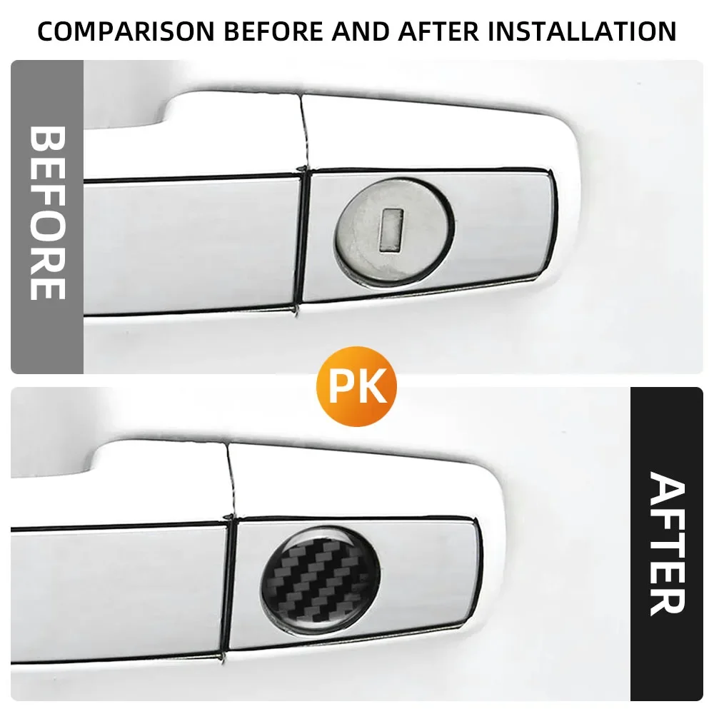 Car Door Keyhole Sticker for BMW E46 E85 E60 F10 E39 F30 E36 F20 E87 E90 E70 X3 X5 4Pcs Auto Lock Decoration Protection Decal