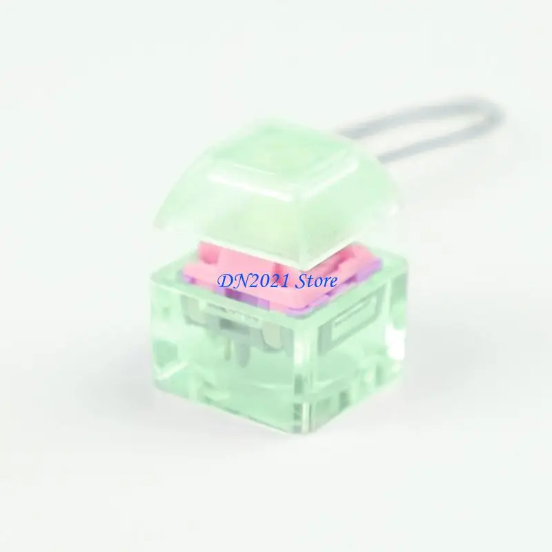 F3KE Translucent Keychain Pendant for Testing Mechanical Keyboard Switches Stress Relief Tool Translucent