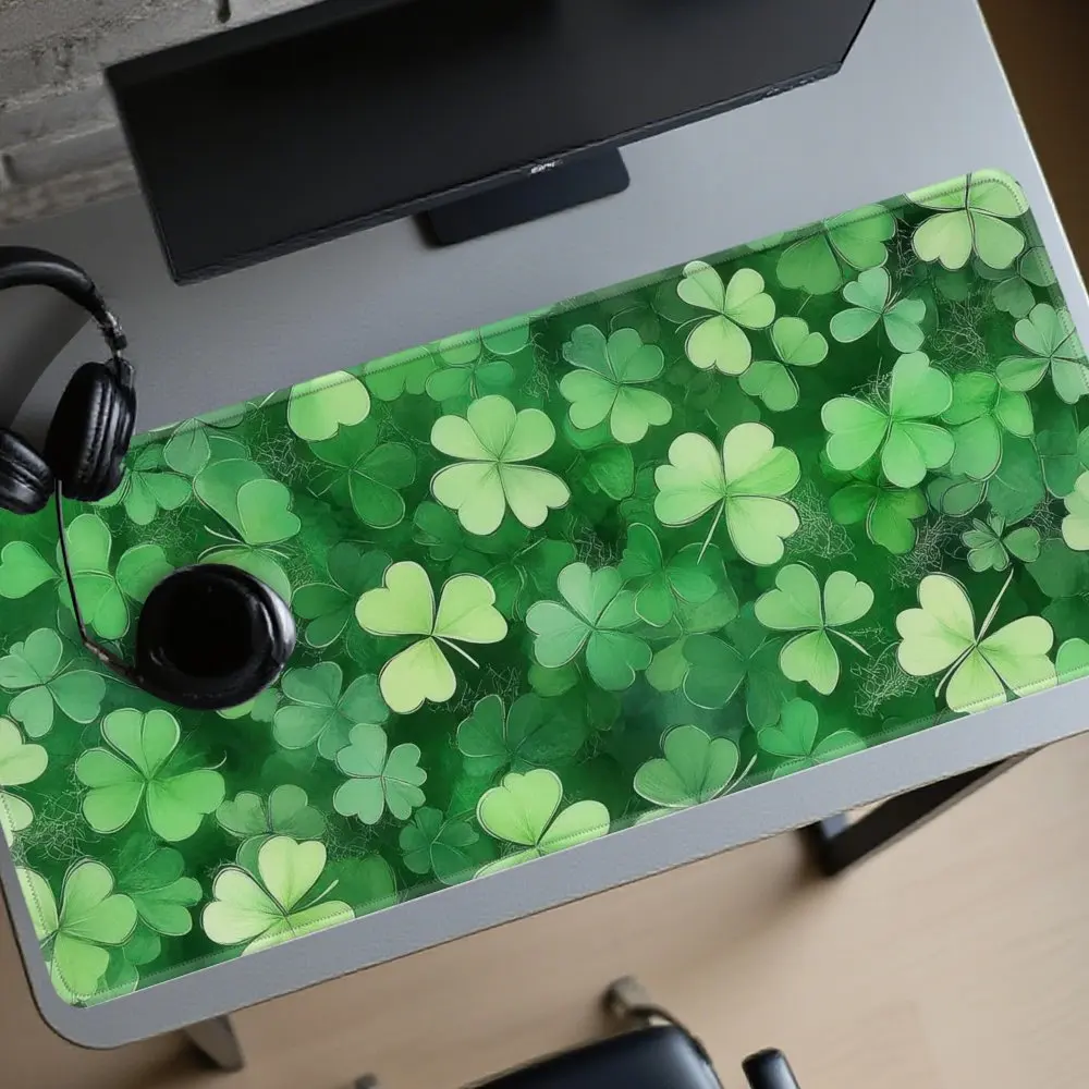 tapete-de-mesa-grande-trevo-de-quatro-folhas-da-sorte-mouse-pad-verde-impermeavel-antiderrapante-protetor-de-teclado-para-escritorio-e-jogos