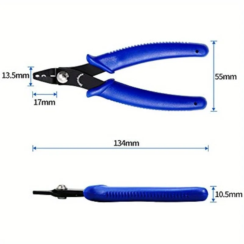 Mini Bead Crimping Pliers for Jewelry Making Toothless Design Smooth Operation Ergonomic Grip DIY Craft and Wire Cutting Tool