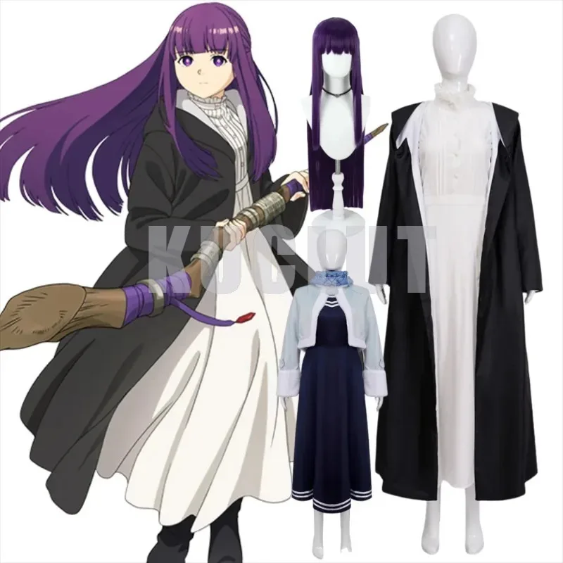 

2025 New Fern Cosplay Winter Dress Coat Frieren At The Funeral Anime Costume Halloween for Women Clothes ★★★