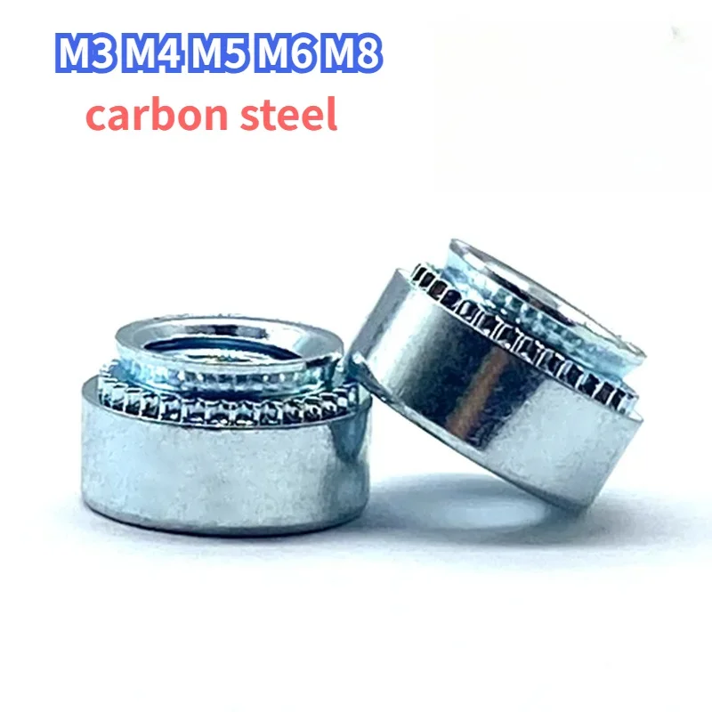 Rivet Nut Clamp Nut Stud Carbon Steel Blue Zinc M3-M12 Sheet Metal Enclosure Fasteners Self-Clinching Anti-Loose Rust Resistant