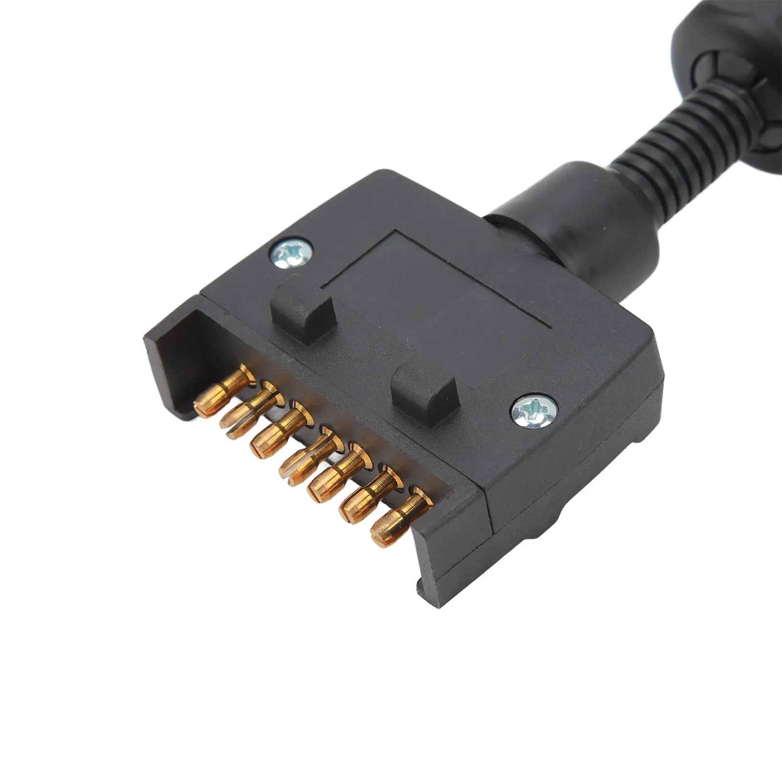 Trailer Adapter Plug Easy To Use 7 PIN ABS Shell Round Female To Flat Male Safe Connection Wiring Connector for boat