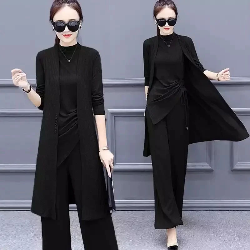 Suit Women\'s Summer Two Piece Set 2023 New Female Pants Two Piece Set Ladies Casual Sportswear Suit Short Sleeve 2PCS