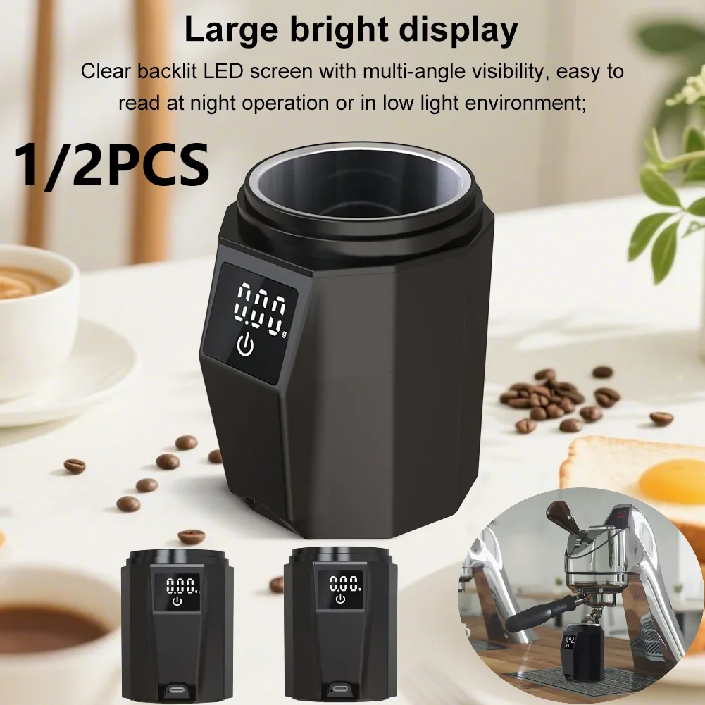 

Digital Coffee Weighting LCD Electronic Weighing Scale Rechargeable Coffee Dosing Cup Scale 500g 0.1g Precision Espresso Scale