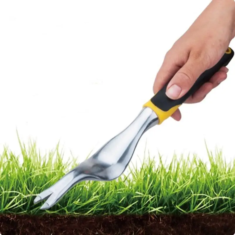 Desmalezador manual ergonómico: herramienta de deshierbe de acero inoxidable para mantenimiento y plantación eficientes en el jardín