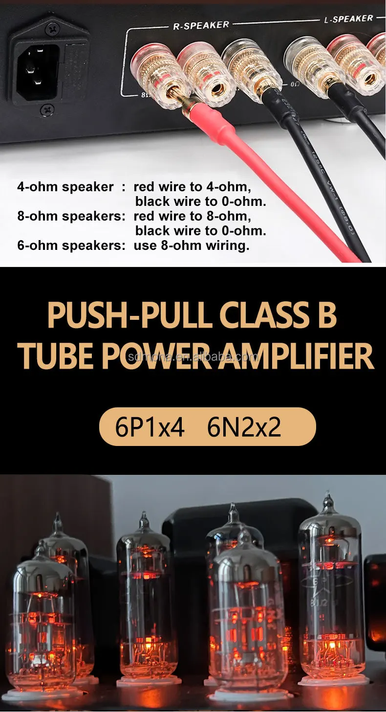 M210 Portable Mini HiFi Amplifier for Home Audio in Bedroom or Study Room Made of Durable Aluminium