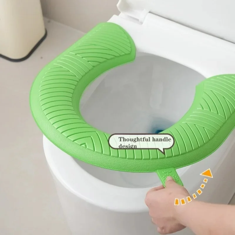 1pc Toilet Seat Cushion, All-season Toilet Cover, Household Toilet Cover, Thickened Toilet Seat Ring