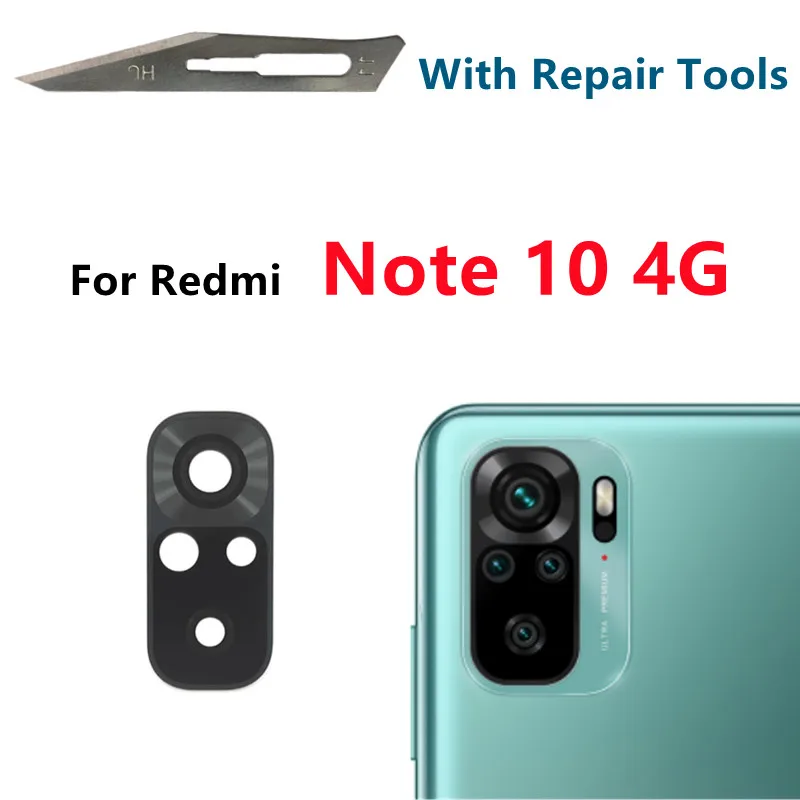 Rear Back Camera Lens Glass With Sticker For Xiaomi Redmi Note 11 7 7Pro 8 8T 9S 9 10 Note10 5G Note10S 10t Pro Max