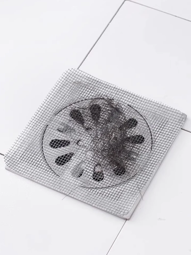 50Pcs Einweg Dusche Abfluss Haar Catcher Mesh Dusche Ablauf Abdeckungen Boden Waschbecken Sieb Filter Haar Stopper Für Badezimmer Küche