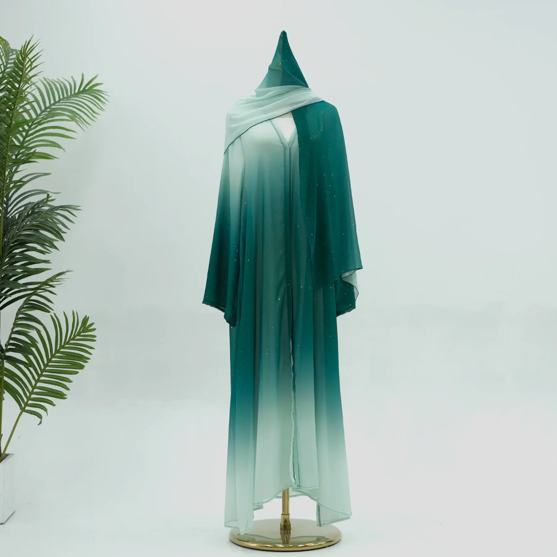 

Chiffon Open Kimono Abaya Dubai Luxury 2025 Turkey Muslim Kaftan Modest Dress Islam Kebaya For Women Robe Femme Musulmane Arab