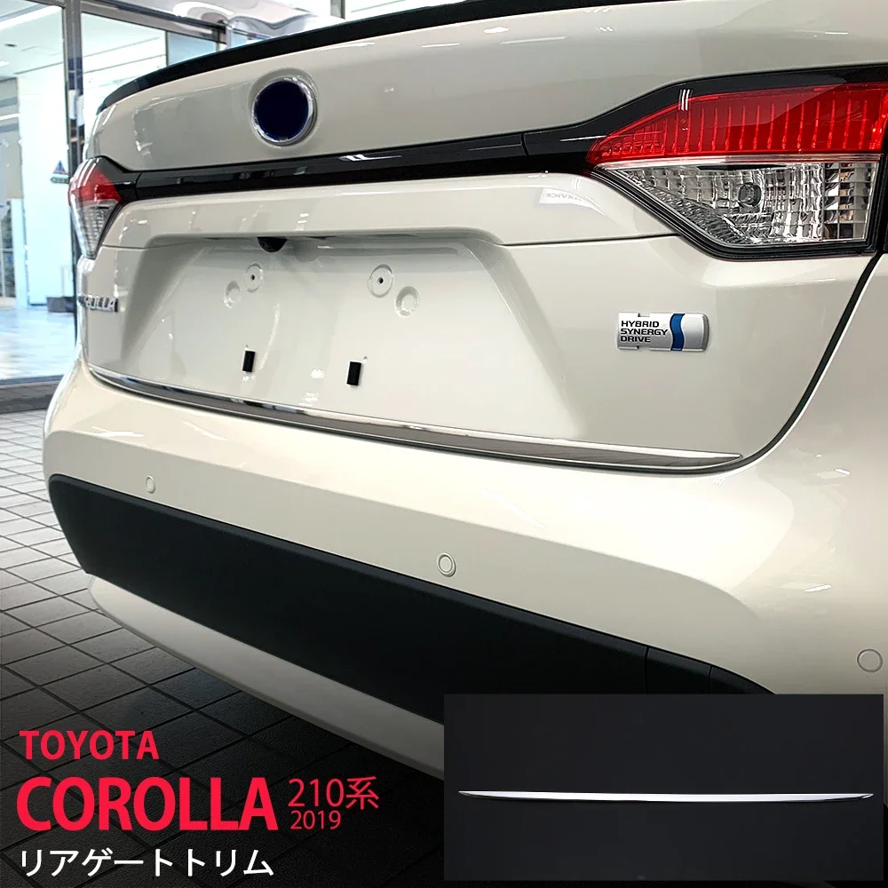 

Car Rear Gate Lower Trim Protection Car Rear Lower Trunk Trim Strip for Toyota Corolla E210 2019 Car Chrome Styling Stickers