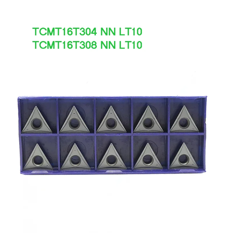 10PCS TCMT16T304 TCMT16T308 NN LT10 Carbide Inserts Original CNC Lathe Turning Tools Machine Metal Cutter Tool TCMT Blade