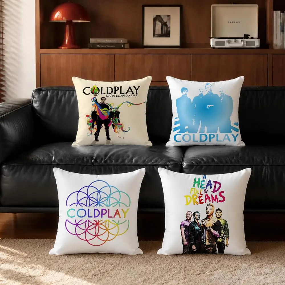 band Coldplay Cushion Cover Cushion Cover Set  50x50 45x45 40x40 Pillowcase Decorative Sofa Home Decor