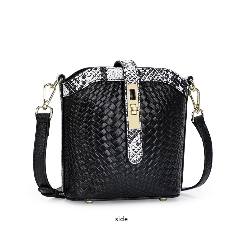 Echte Leder-Bucket-Bag für Damen, Schulter-Crossbody-Tasche aus Rindsleder, 2026 Neuer Trendiger Lässiger Vielseitiger Sommer-Damen-Mini-Bag – Detail 10