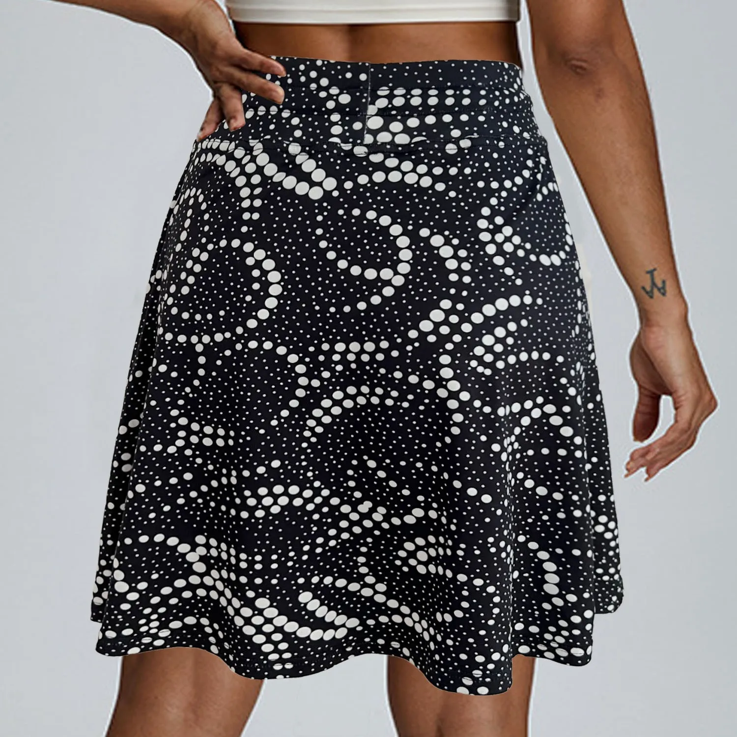 Casual Printed Shorts a Line with Slight Stretch Skirt Short Japanese Korean Casual Short Length Summer Women Shorts
