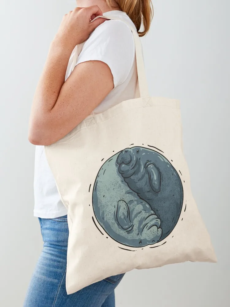 

Manatee Yin and Yang Dugong Manatee County Tote Bag Lady bags Women's shopper bag Shopper handbag shopper bags for women